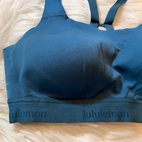 Lululemon 34C Fine Form Bra Bermuda Teal - Yoga Bra Light Weight Smooth fitting - Picture 6 of 16